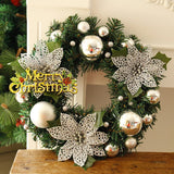LOVEMI  Christmas Silver Lovemi -  Christmas Decorations Christmas Wreath Home Decor For Home Garden Decorations Mall Door Decoration