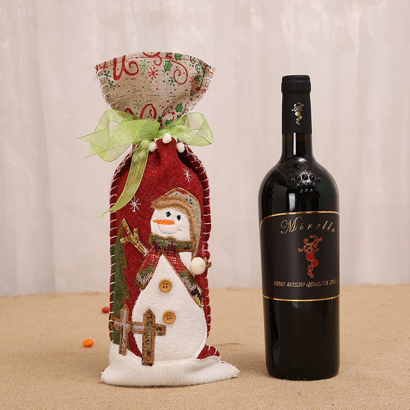 LOVEMI  Christmas Snowman Lovemi -  Christmas wine bottle set