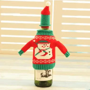 LOVEMI Christmas Snowman Lovemi -  Knitted Christmas Bottle Set
