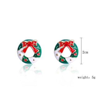LOVEMI - Christmas Stud Earrings Diamond Snowflake Set