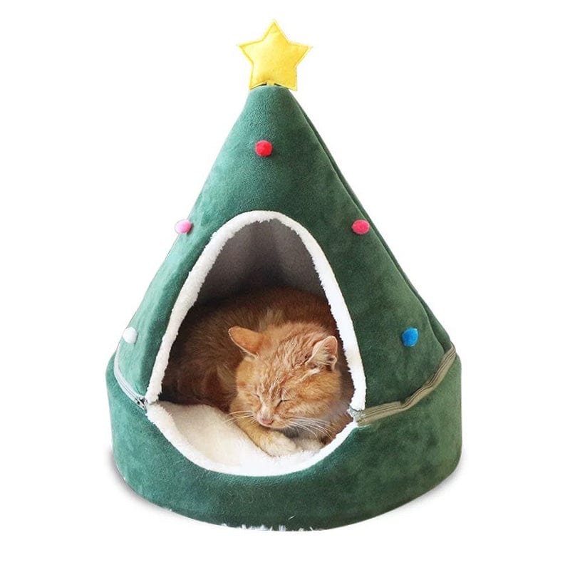 LOVEMI  Christmas Tree S Lovemi -  Christmas Tree Pet Bed Winter Warm Pet Nest Cat House Dog pet supplies