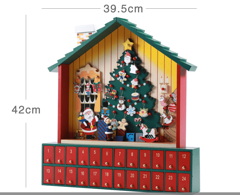 LOVEMI  Christmas Warm home Lovemi -  Christmas decoration wooden calendar