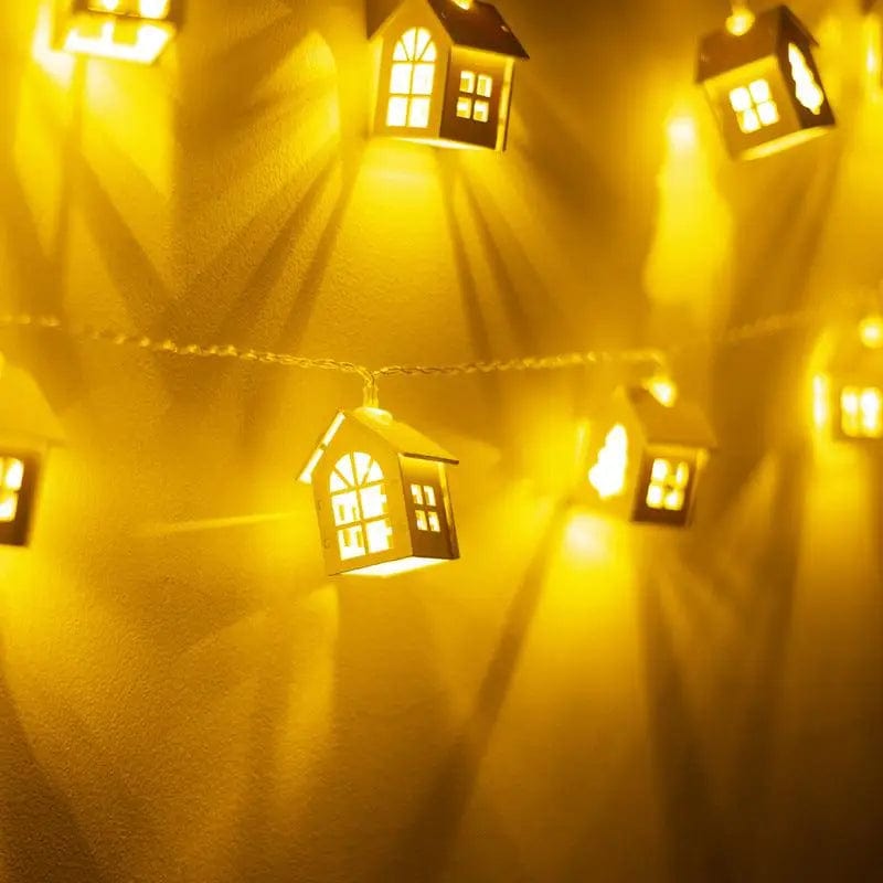 LOVEMI  Christmas WarmWhite / 15meters10lamp Lovemi -  New House Shape LED String Lights Christmas Decoration