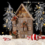 LOVEMI  Christmas Wooden house Lovemi -  Christmas decoration wooden calendar