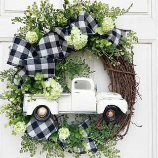 LOVEMI - Christmas Wreath Venue Props Front Door Decorations