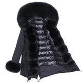LOVEMI - Coat Fur With Detachable Inner Liner Placket