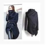 LOVEMI Coats black / 4XL Lovemi -  Irregular slim temperament woolen coat