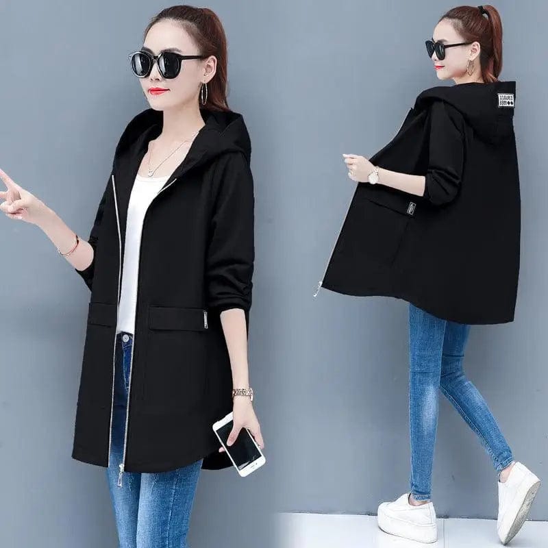 LOVEMI  Coats Black / 4XL Lovemi -  New Style Plus Fat Plus Size Women's Trench Coat