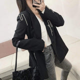 LOVEMI Coats black / M Lovemi -  Fringed blazer