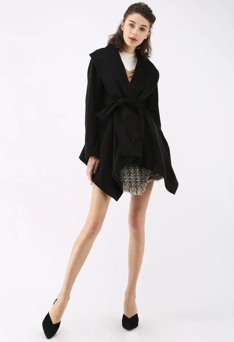 LOVEMI  Coats Black / M Lovemi -  Printed hot style long sleeve patchwork jacket