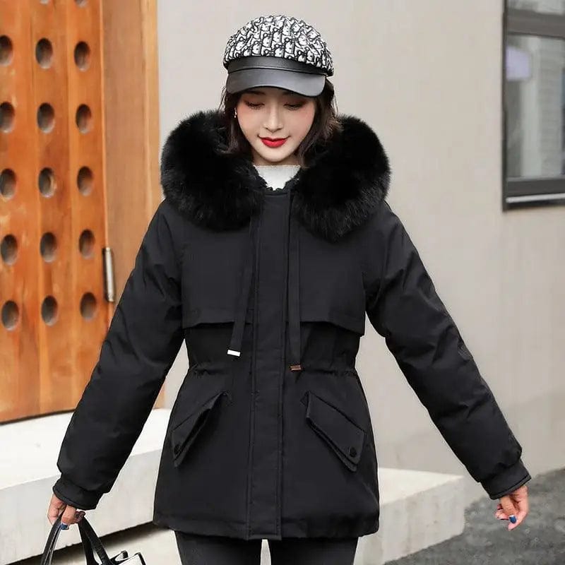 LOVEMI  Coats Black / M Lovemi -  Temperament Short Warm Padded Womens Jacket