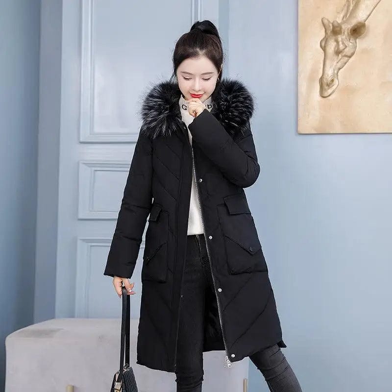 LOVEMI  Coats Black / M Lovemi -  Temperament Slim Women's Warm Pure Color Jacket