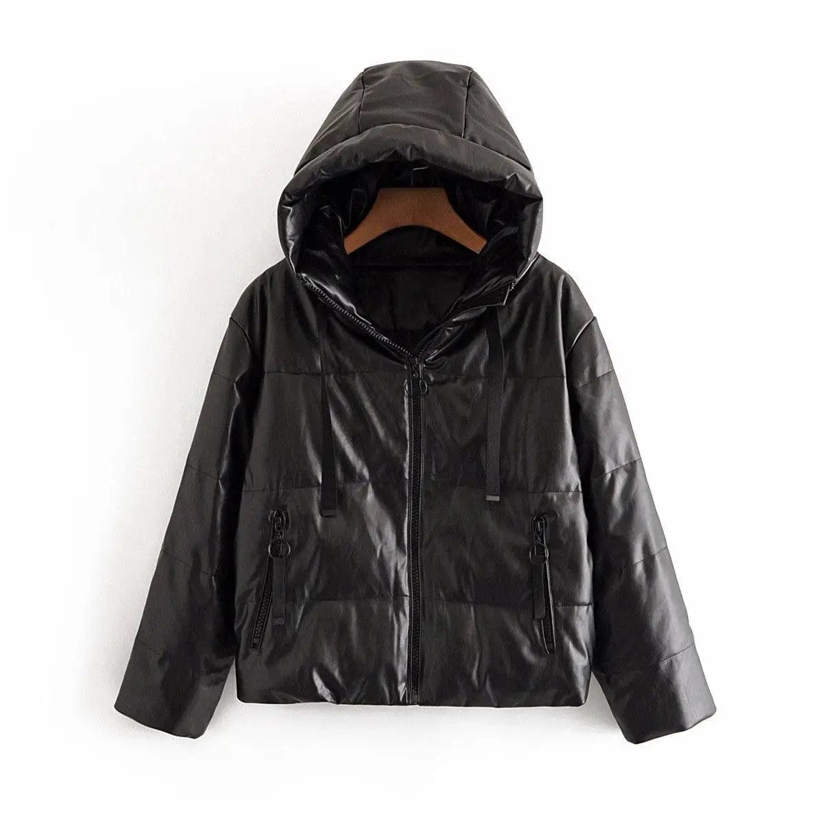 LOVEMI Coats Black / M Lovemi -  Women's hooded zipper fashion jacket
