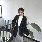 LOVEMI Coats Black / One size Lovemi -  Loose knitted sweater coat