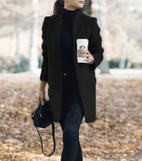 LOVEMI Coats Black / S Lovemi -  Long Wool Coat Warm Elegant Winter Coat Female Plus Size