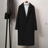 LOVEMI Coats Black / XL Lovemi -  Simple loose woolen coat
