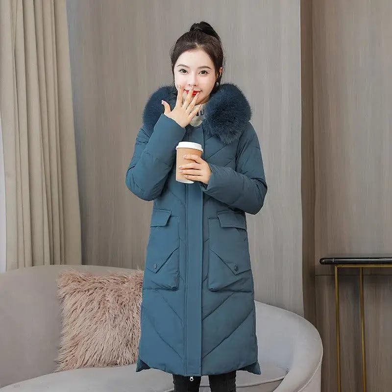LOVEMI  Coats Blue / M Lovemi -  Temperament Slim Women's Warm Pure Color Jacket