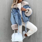 LOVEMI Coats BlueBeige / L Lovemi -  Thicken Winter Jackets For Women Puffy Wind Warm