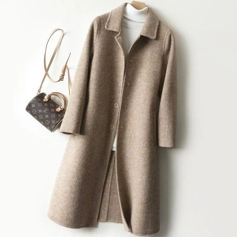 LOVEMI Coats Camel / S Lovemi -  Over-the-knee Fashionable Woolen Coat Loose