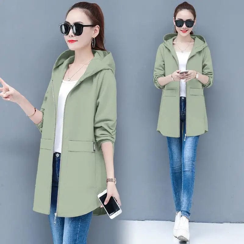 LOVEMI  Coats Green / 4XL Lovemi -  New Style Plus Fat Plus Size Women's Trench Coat