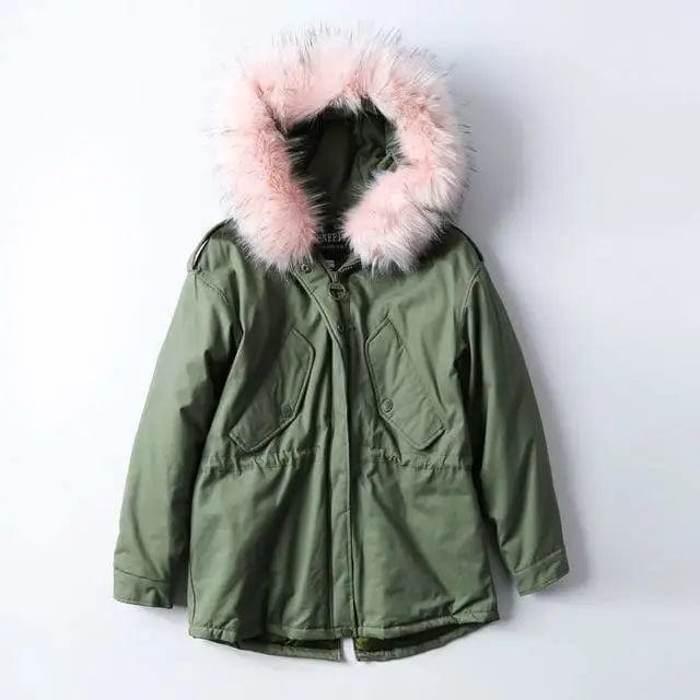 LOVEMI Coats Green / M Lovemi -  Fur Hooded Parka
