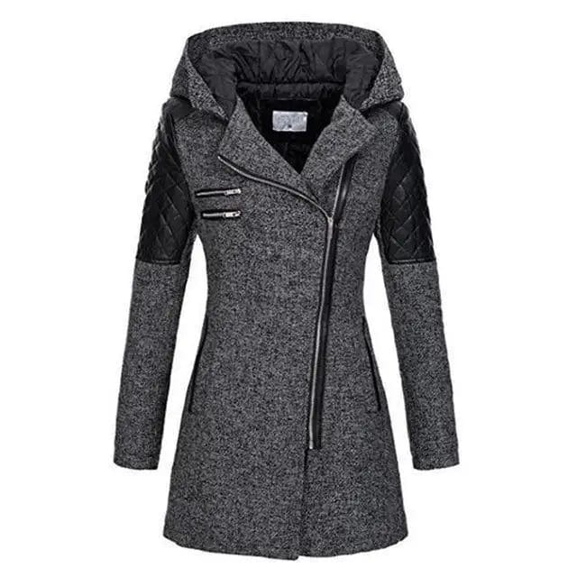 LOVEMI Coats Grey / M Lovemi -  Gothic Hooded Coat