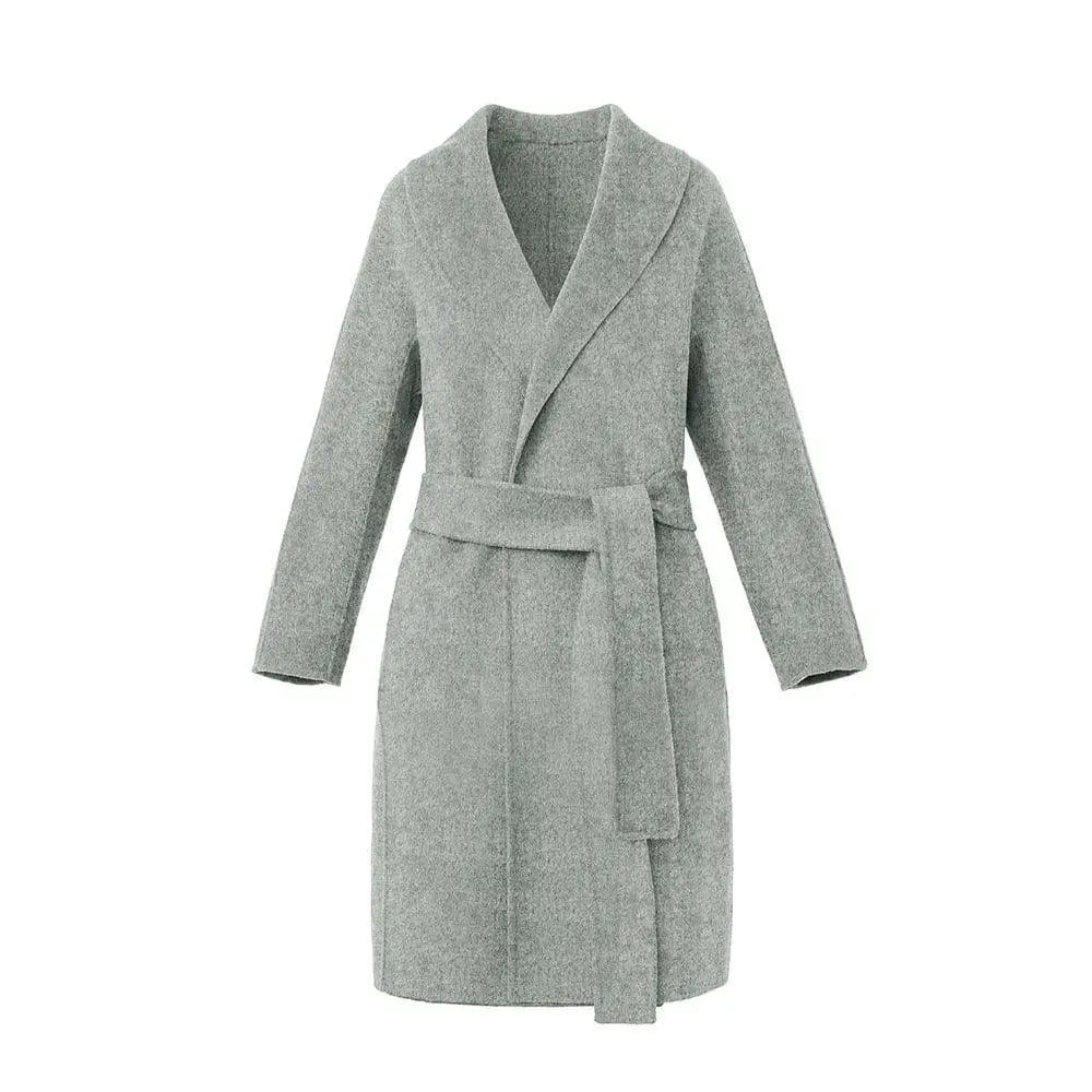 LOVEMI  Coats Grey / XS Lovemi -  Long woolen coat