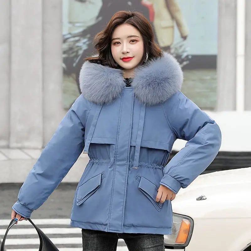 LOVEMI  Coats Hazeblue / M Lovemi -  Temperament Short Warm Padded Womens Jacket