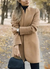 LOVEMI Coats Khaki / L Lovemi -  Long Wool Coat Warm Elegant Winter Coat Female Plus Size
