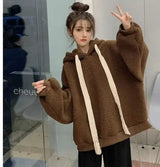 LOVEMI  Coats Khaki / S Lovemi -  Girls' Autumn And Winter Lamb Wool Coat