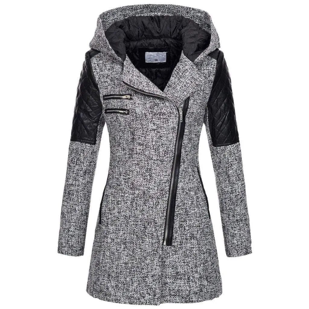 LOVEMI Coats Light grey / S Lovemi -  Gothic Hooded Coat