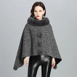 LOVEMI  Coats Lovemi -  Fashion Faux Fur Jacket Women Shawl Scarf