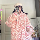 LOVEMI  Coats Lovemi -  Korean Version Of Pink Lamb Wool Loose Padded Winter Coat