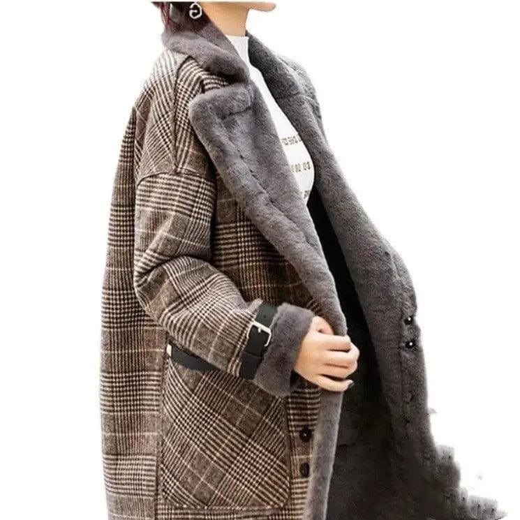 LOVEMI  Coats Lovemi -  Ladies autumn and winter woolen coat
