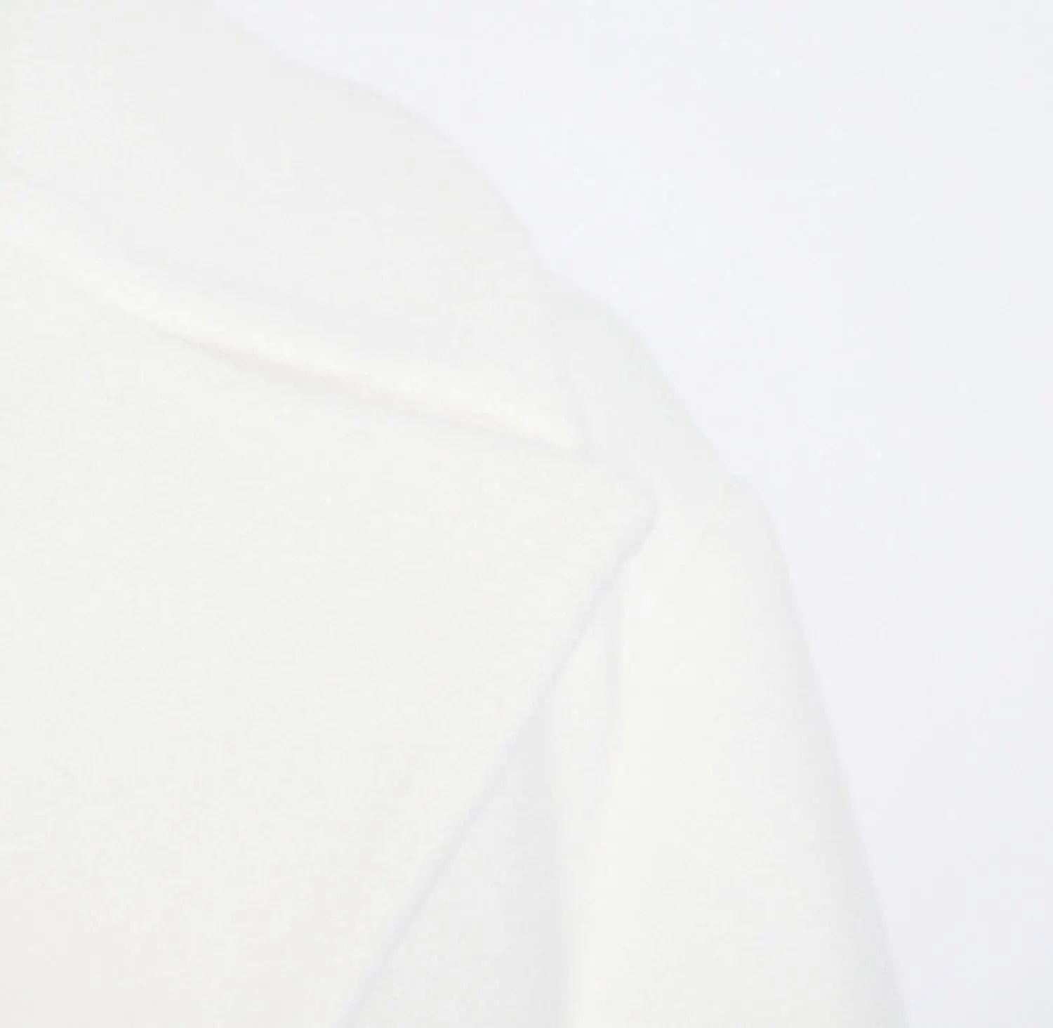 LOVEMI  Coats Lovemi -  Lapel Waist White Mid-length Woolen Coat