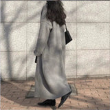 LOVEMI  Coats Lovemi -  Over the knee thick knitted cardigan jacket women