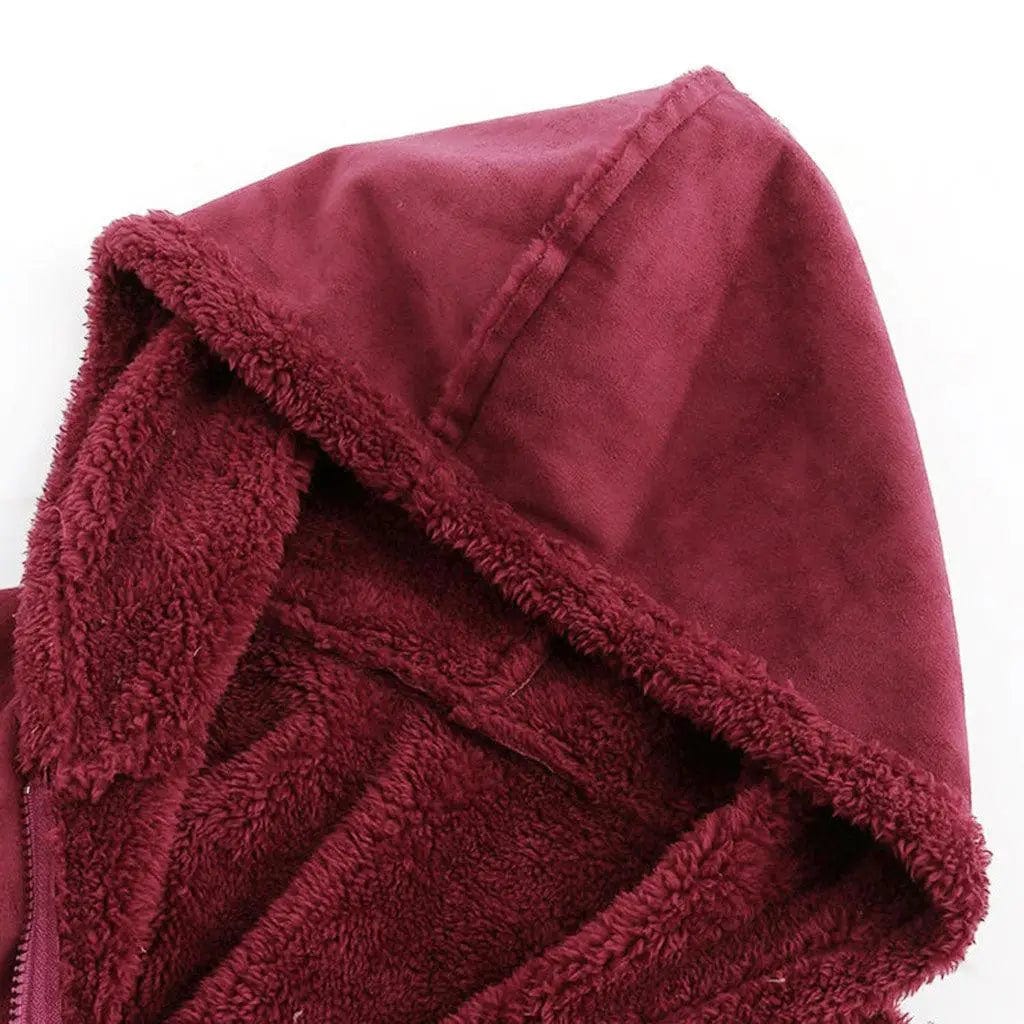 LOVEMI  Coats Lovemi -  Winter Pocket Warm Plush Hooded Coat