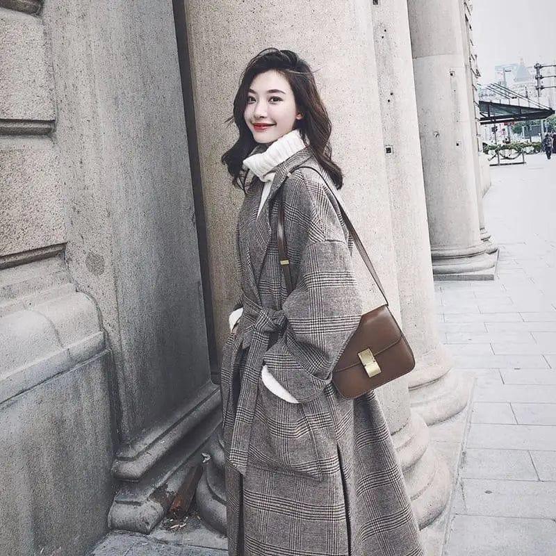 LOVEMI Coats Lovemi -  Woolen coat female long section new autumn and winter Korean