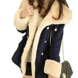 LOVEMI Coats Navy Blue / M Lovemi -  woolen coat