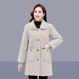 LOVEMI  Coats Offwhite / XL Lovemi -  Middle-aged And Elderly Mothers Winter Clothes Keep Warm