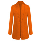 LOVEMI Coats Orange / XL Lovemi -  Long Wool Coat Warm Elegant Winter Coat Female Plus Size