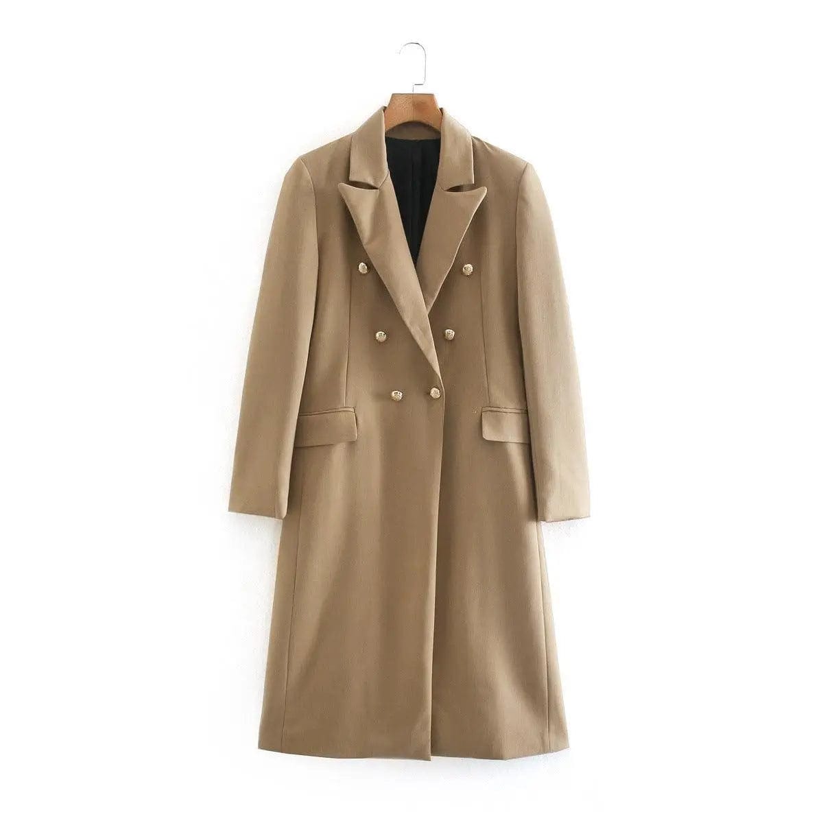 LOVEMI  Coats picture color / S Lovemi -  New Autumn And Winter Women'S Double-Breasted Woolen Coat