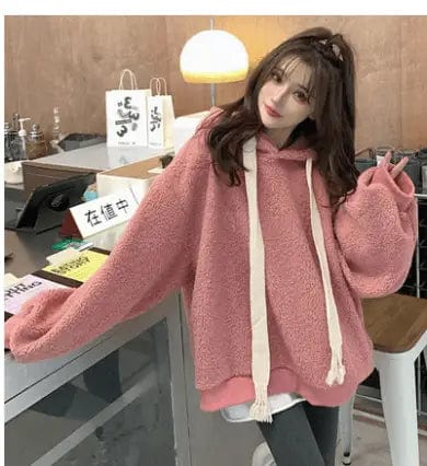LOVEMI  Coats Pink / S Lovemi -  Girls' Autumn And Winter Lamb Wool Coat