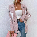LOVEMI Coats Pink / S Lovemi -  Knit Single-breasted Christmas Fawn Cardigan Sweater Women