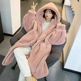 LOVEMI Coats Pink / S Lovemi -  Women's Winter Loose Large Size Imitation Mink Plush Fur