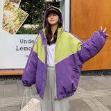 LOVEMI Coats Purple / L Lovemi -  Loose bread jacket winter coat