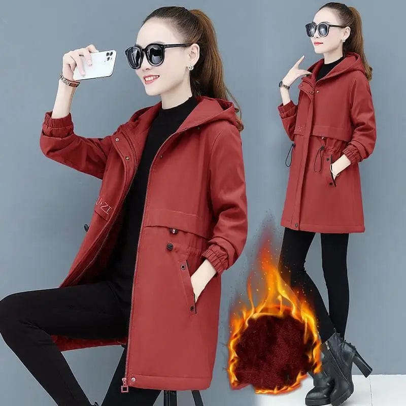 LOVEMI Coats Red / 3XL Lovemi -  Plus velvet padded ladies jacket