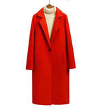 LOVEMI Coats Red / L Lovemi -  Simple loose woolen coat