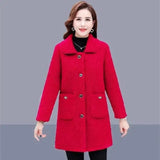 LOVEMI  Coats Red / XL Lovemi -  Middle-aged And Elderly Mothers Winter Clothes Keep Warm