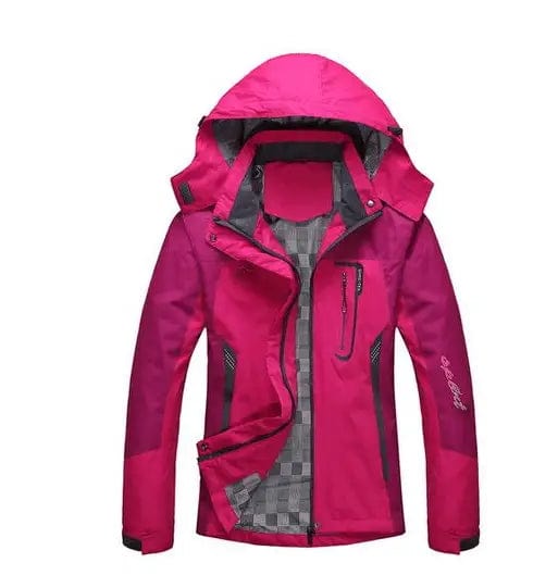LOVEMI Coats Rose Red / L Lovemi -  New outdoor women's single-layer autumn jacket genuine
